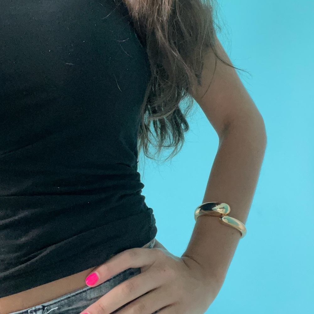 Urban Outfitters Gold and Black Bracelet